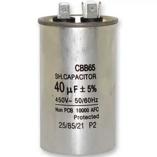 Hot sales in factories capacitors 20uf 25uf 30uf 35uf 40uf 45uf 50uf 55uf for air conditioning