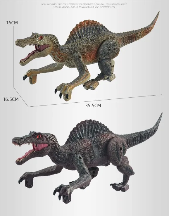 Walking Robot Dinosaur w/ Roaring Sounds 2.4Ghz Simulation Electronic Remote Control Dinosaur Toys for Kids Christmas Gift