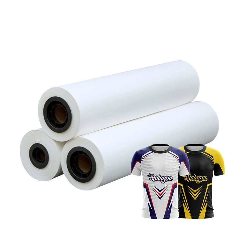 High Transfer Rate Wholesale  Jumbo Rolls Customized Size Sublimation Printing Paper Heat Textile Printing Transfer Film