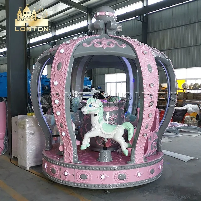 Amusement Park Rides Family Rides Merry Go Round Unique Crown Carousel