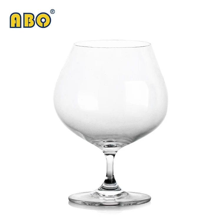 ABO wholesale large 650ml crystal decoration transparent classic goblets wine glasses
