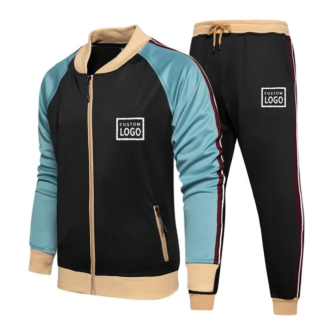Customized Long sleeve Football Kits Adults Soccer Jerseys Sets Men Running Jackets Sports Training Tracksuit Uniforms sweatsuit