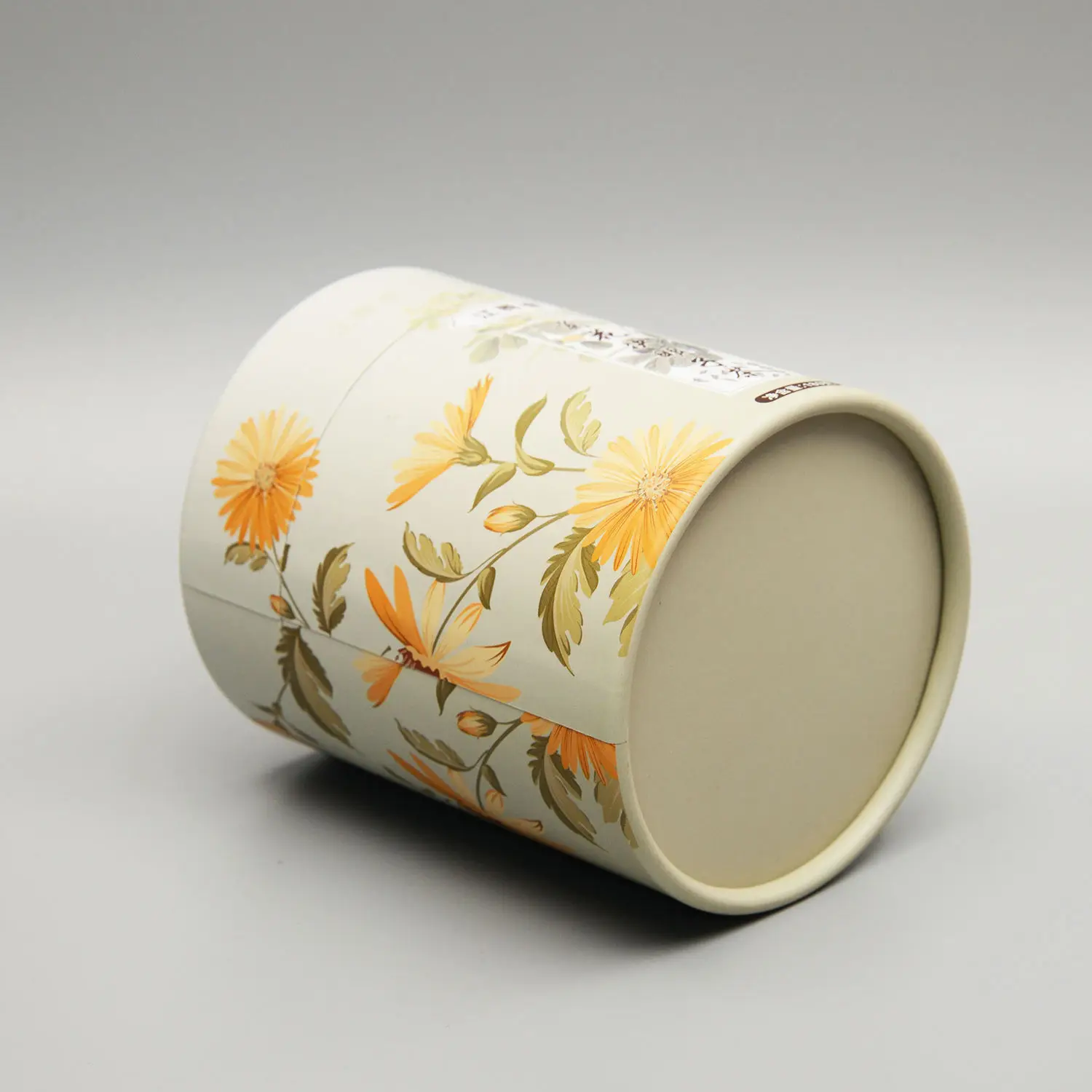 Customized Luxury Food Grade Cylinder Cardboard Tea Packaging Cans Round Paper Tube Canister For Food Packaging