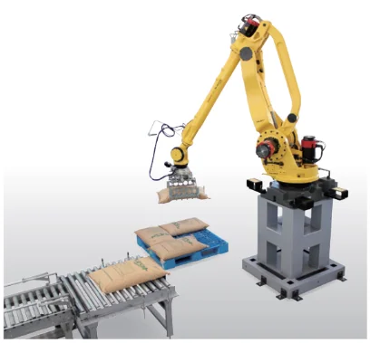 High Performance Factories Industrial Handling Conveyor Price Automatic Robot Palletizer