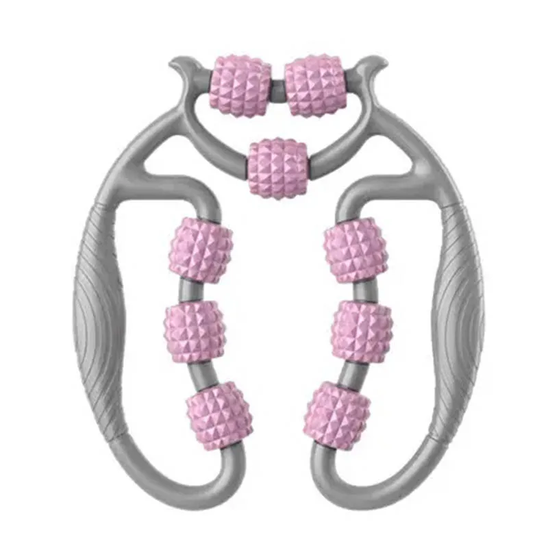 2023 Gym Yoga Pilates Leg U Shape Muscle Massage Roller Ring Clip