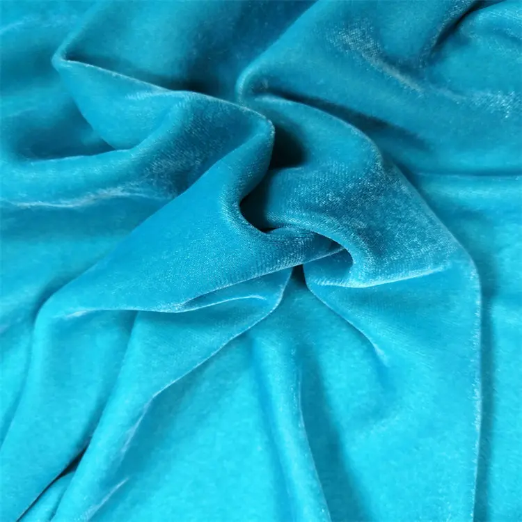 China textile royal blue woven fabric micro velvet 9000