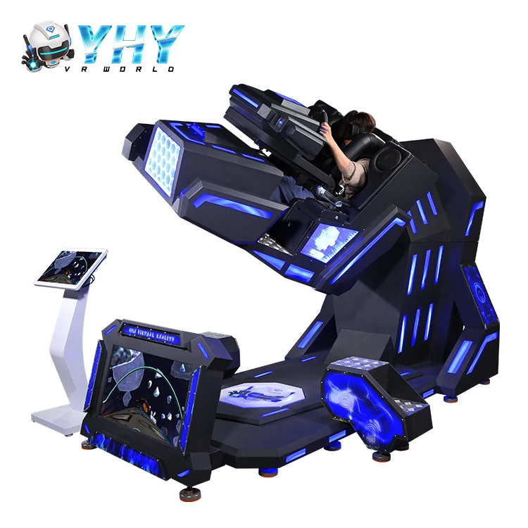 YHY Factory Simulator Adult Kids Online Commercial Arcade 9D Virtual Reality Games Machine VR 360 Terminator