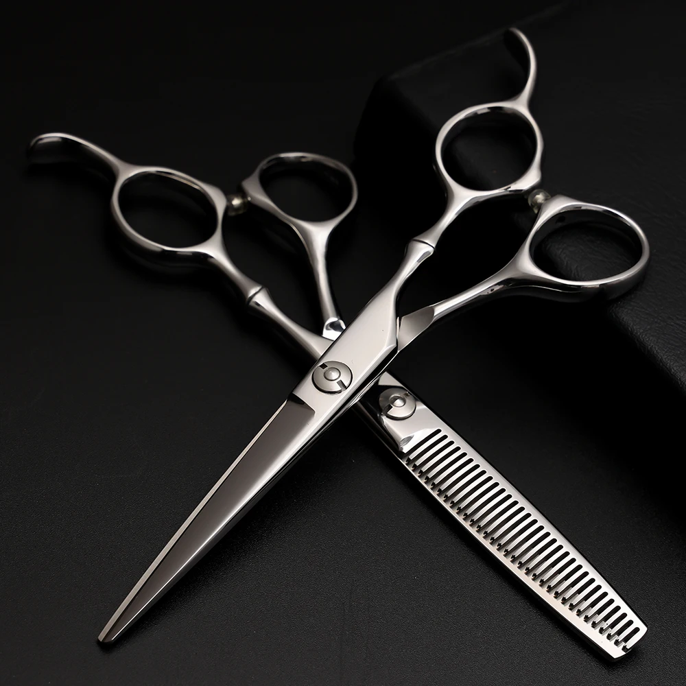 Factory Rotating Handle Cutting Professional Curved Ats314 Hanzo Kai Swivel 7 Inch Barber Hair Scissors