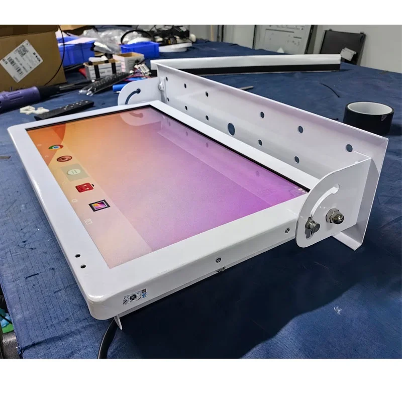 Более дешевый откидной монитор на крышу для 17 3/19/22 дюймов с потолочным потолком ТВ USB FM AV вход аудио выход 1080P H-D-M-I