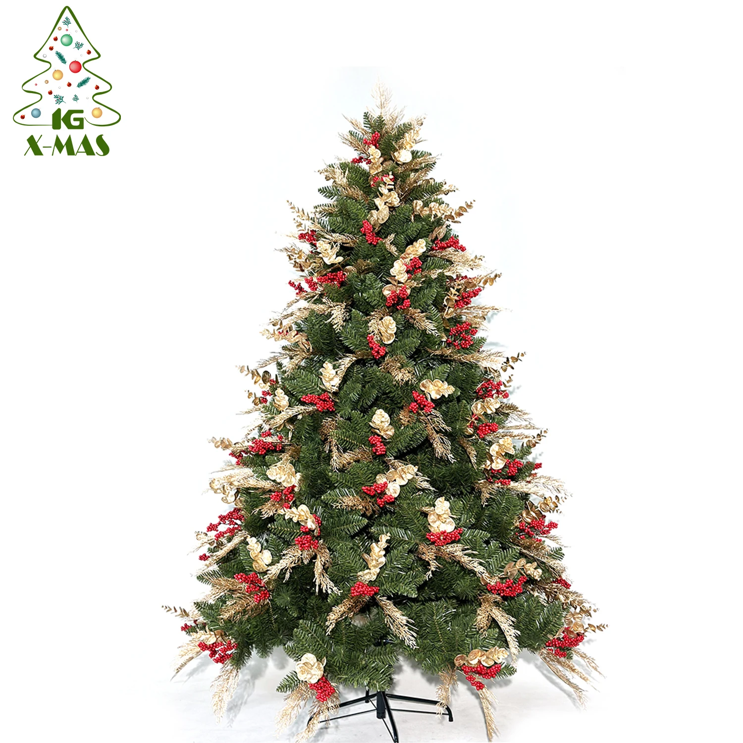 KG Xmas arbol de navidad Holiday Home Decoration New Design Wholesale 6ft Xmas Tree Luxury Artificial Christmas Tree