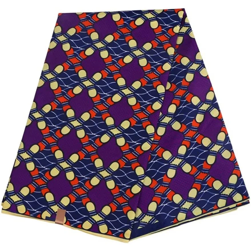 Polyester African Wax Fabric Veritable Wax Nigerian Ankara Block Prints Batik Fabric Dutch Pagne For Sewing