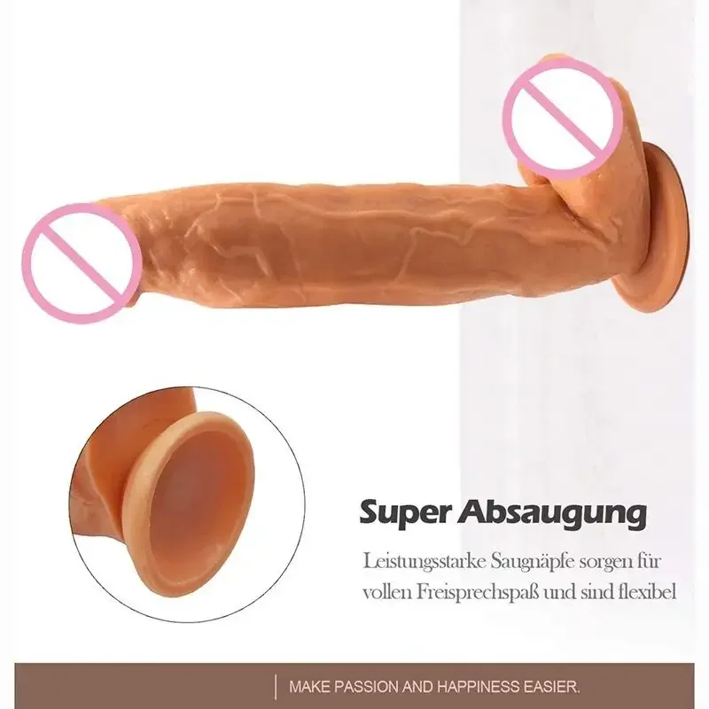 Strong Silicone Suction Cup Dildo Sex Masturbator Toys Huge Dildos for Women