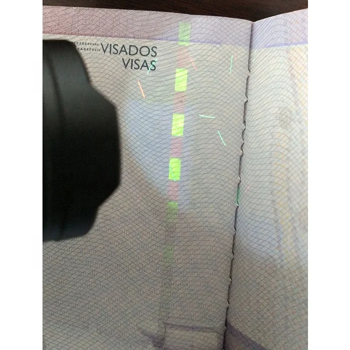 
Security paper for certificate printing 