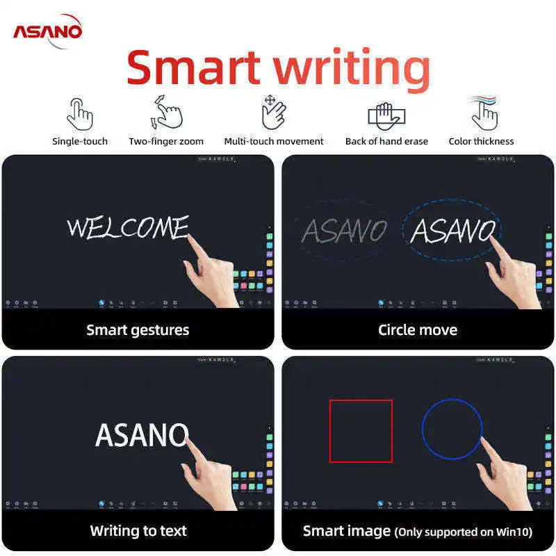 T-C265I Aluminum Frame Tempered Glass Screen Digital Notice Board 65 75 Inch Digital Advertising Board Odm&Oem