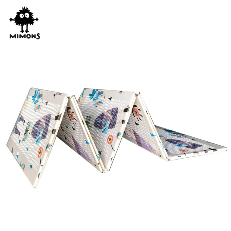 Eco friendly xpe foam baby care folding cartoon crawling play mat for children