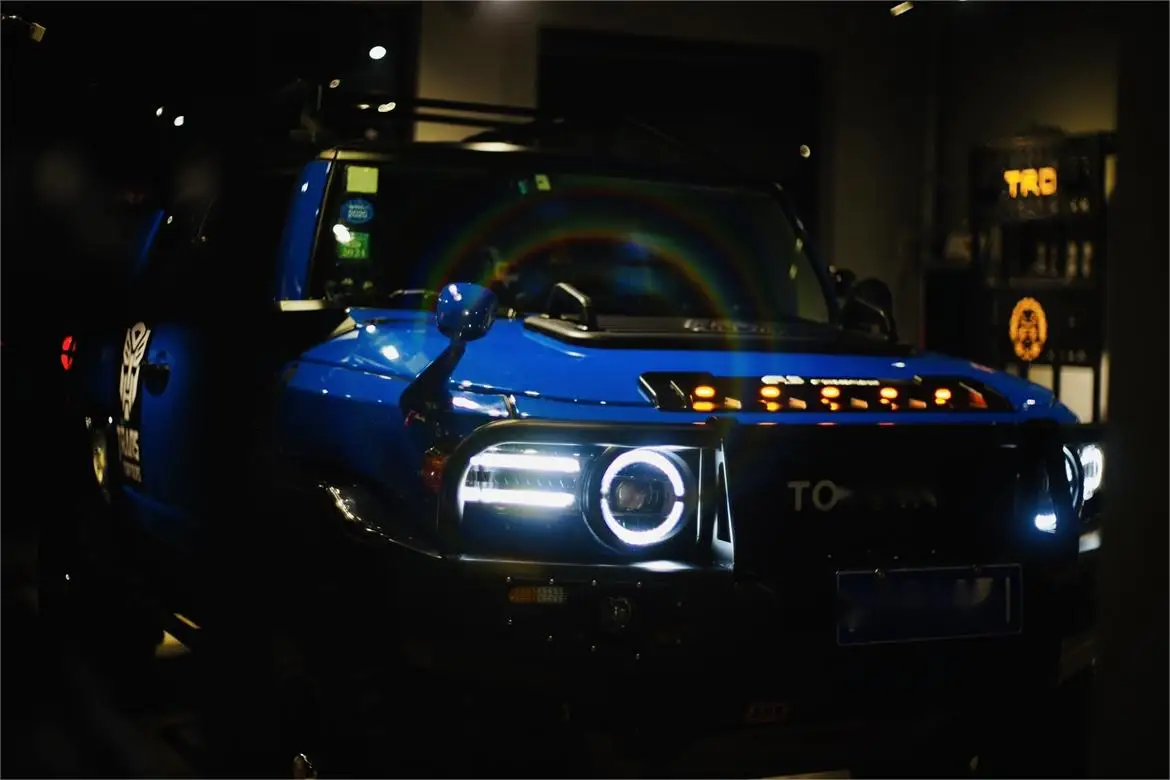 Items Front Face Generation LED Headlight Assembly Kit Hot Sale New LED Light FJ Cruiser Universal Car 1 Pair,tail Lamp