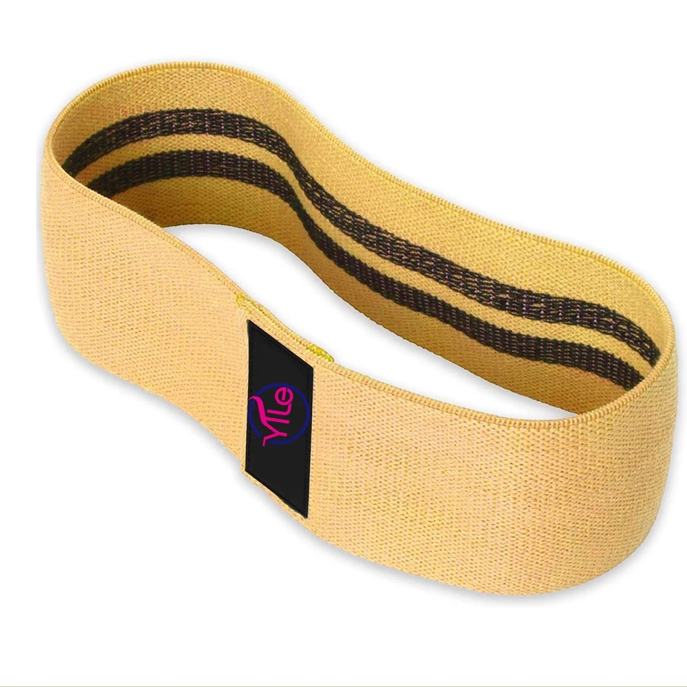 Custom exercise fitness gym fabric elastic resistance bands set with logo