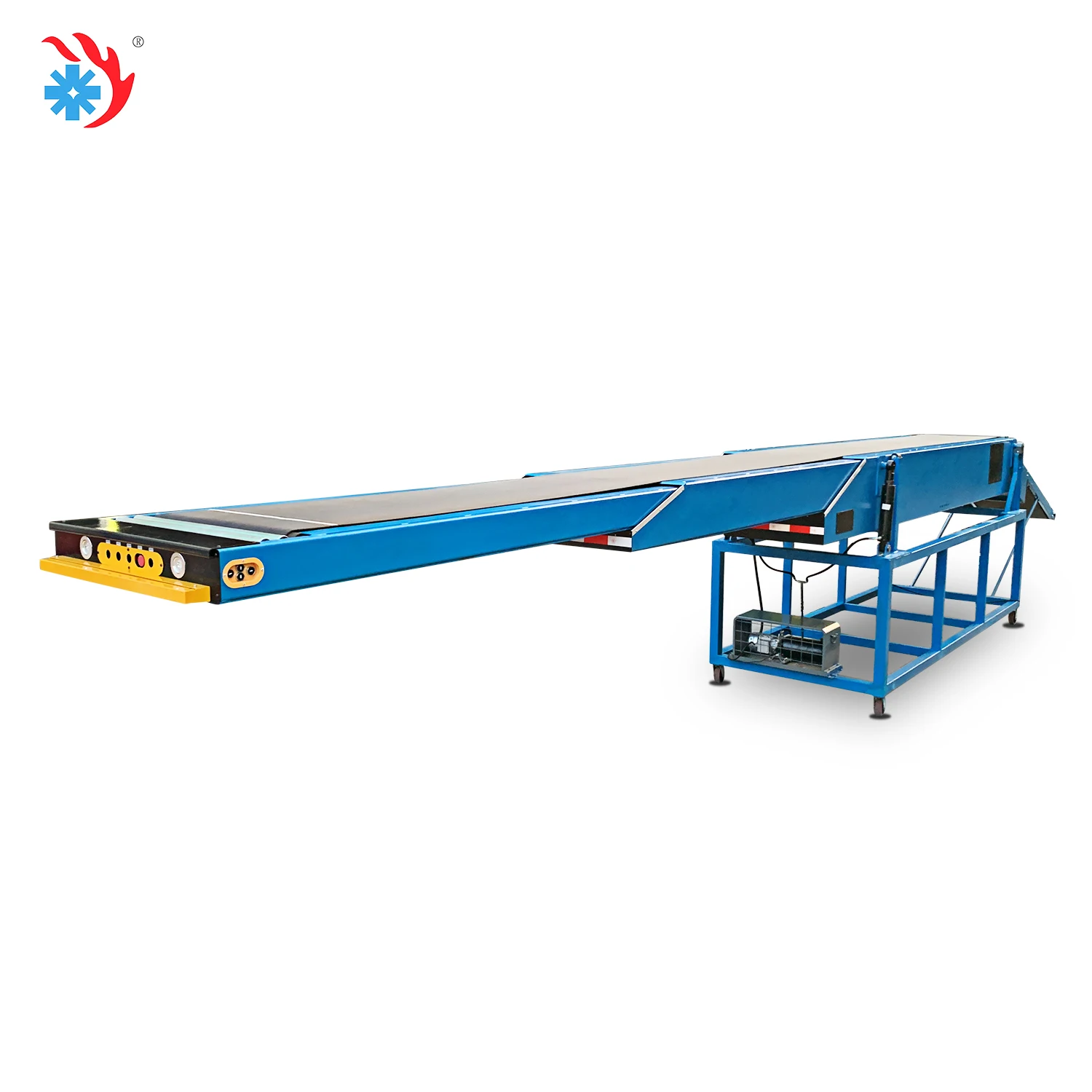 Good Quality Telescopic Belt Conveyor Adjustable Height For Bag Loading Baggage Belt Loader System Truck Container Handling