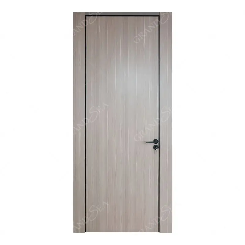 Inexpensive Customized Hidden Wood Grain Invisible Wooden Door For Living Room Cheap Price Interior Solid Wood Invisible Door