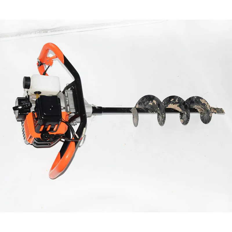 Hot sale gasoline excavator hand-push 68CC gasoline earth auger