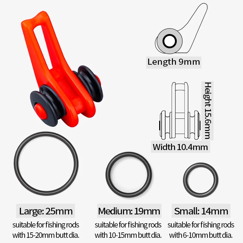 LINNHUE Colorful Fishing Rod Pole Hook Keeper Lure Bait Holder Lure Accessories Jig Hooks Safety Keeping Holder Fishing Tool