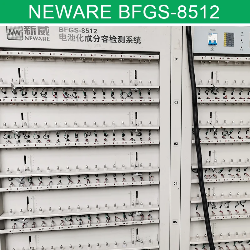 Original NEWARE BFGS-8512 Grading Equipment 512 Cell Channel Li-ion Battery Capacity Charge and Discharge Tester