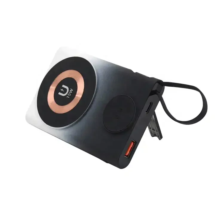 Gradient Color New Style Magnet Power Bank 10000mAh Wireless Charger Magnetic Power bank For iphone Smart Watch