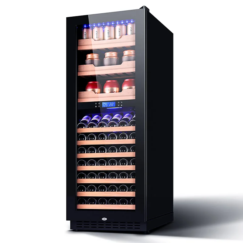 Odino Wine Cooler Refrigerator with Double-Layer Tempered Glass Door 408L 144 bottles large capacity fridge  BJ-408D