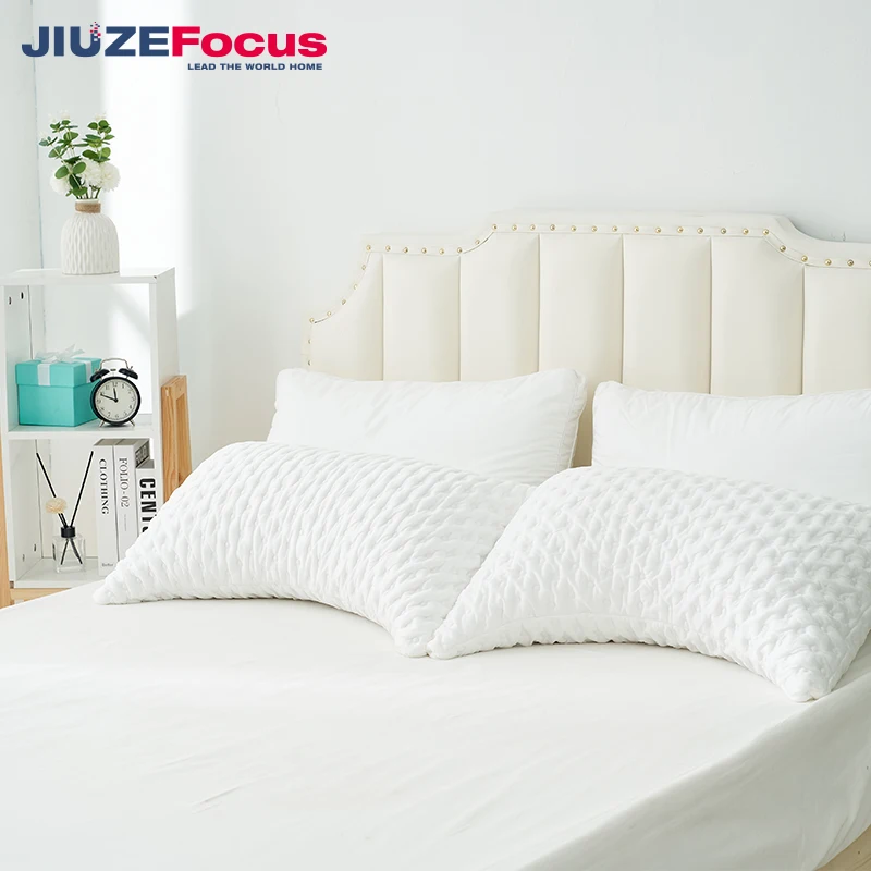 Bed Pillow Gel shredded Memory Foam Adjustable Pillows Washable Cover gel cooling nursing pillow