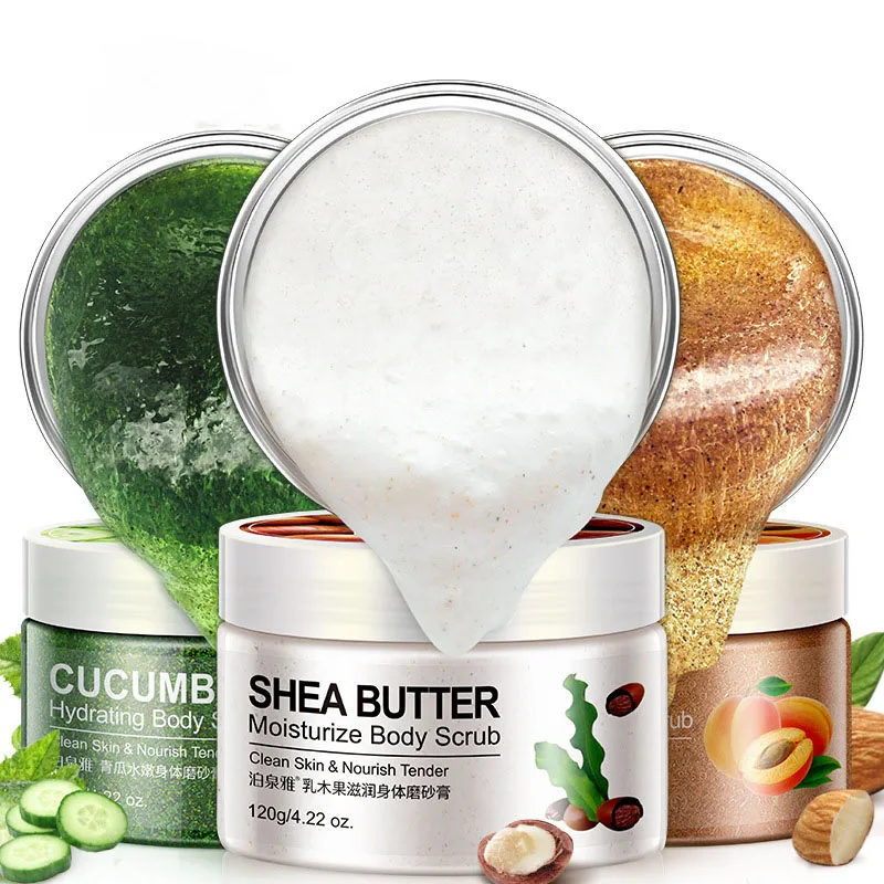 Wholesale Original Shea Butter Moisturizing Scrub Cucumber Hydrating Skin Exfoliator Scrub