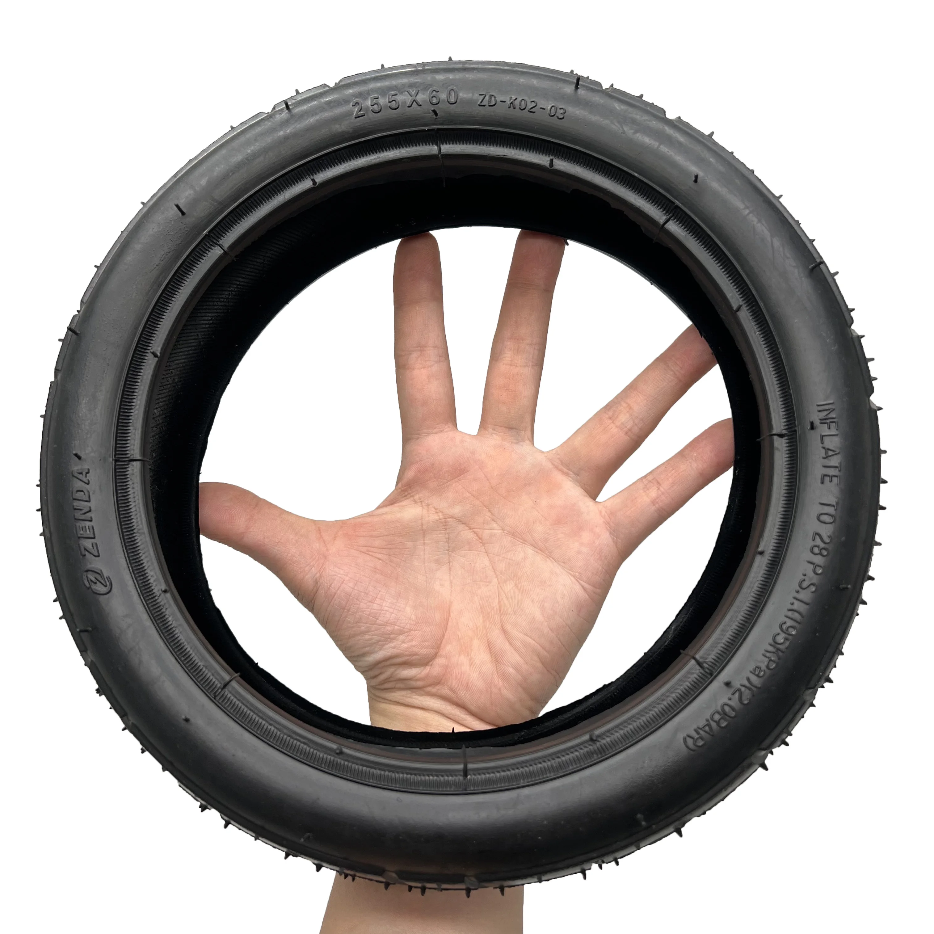 255x60mm Air Inflatable Rubber Wheels for Baby Go-Kart Tricycles & Electric Scooters Self-Balancing Features