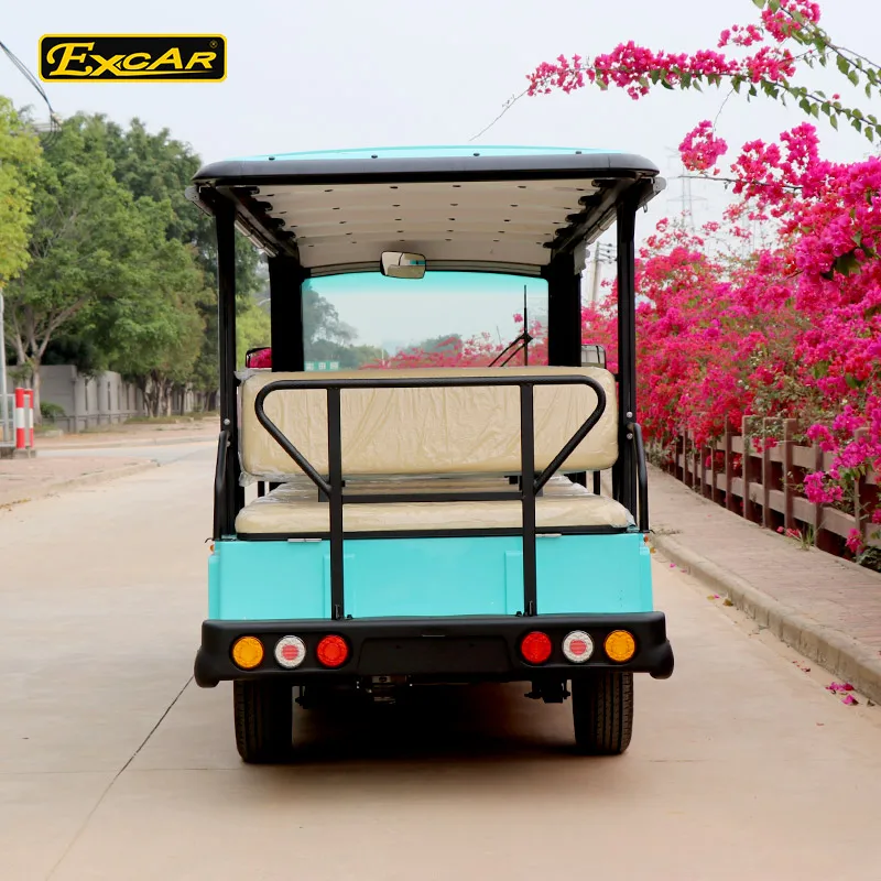 Excar Production 72V 14 Seats Electric Sightseeing bus Electric Tour Car/Bus