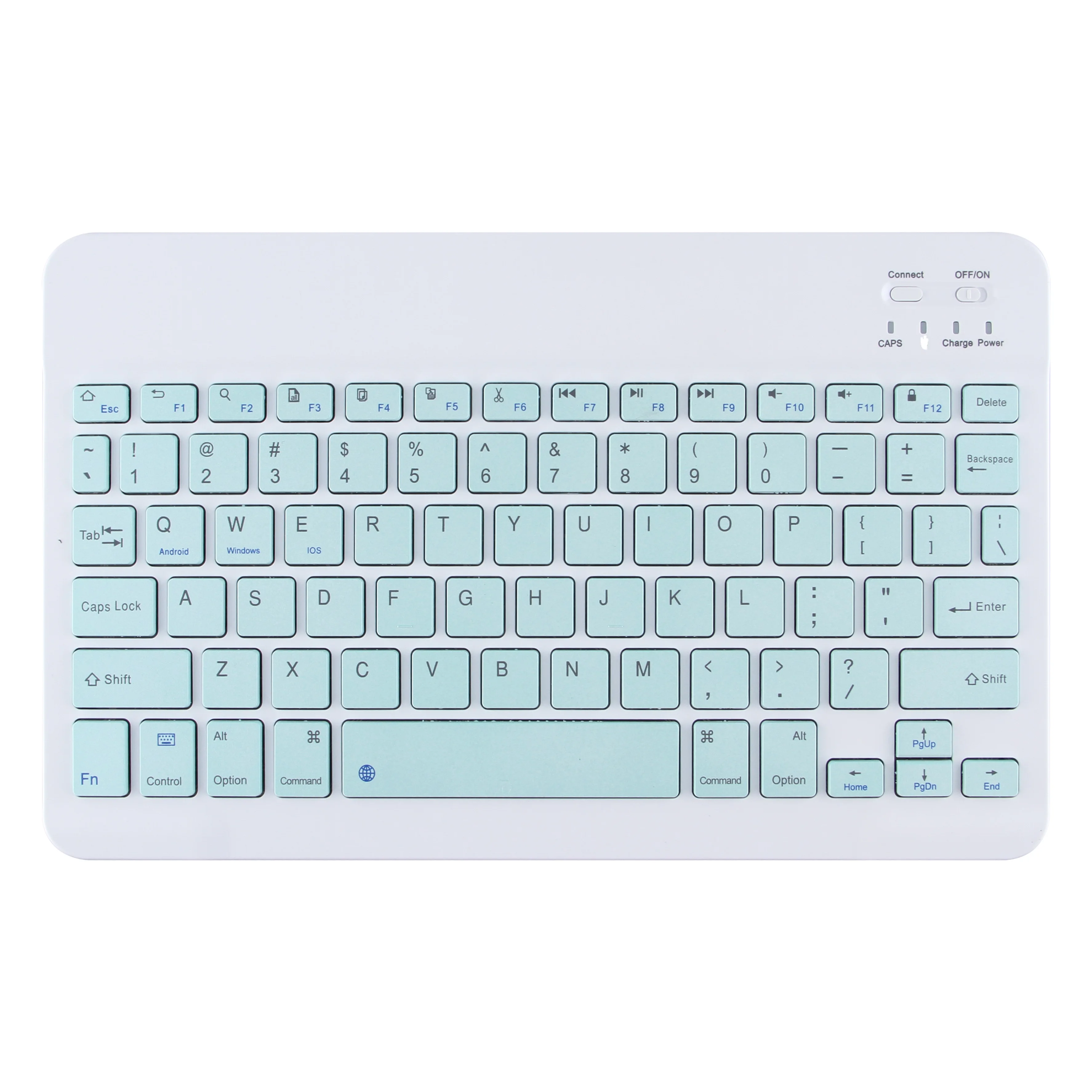 New Arrival 78 keys office gift tablet BLE coloful wireless keyboard for ipad PC mini keyboard