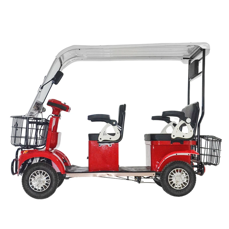 Tricycle Electric Scooter 4 Wheel Motorcycle Electric Cargo Bike