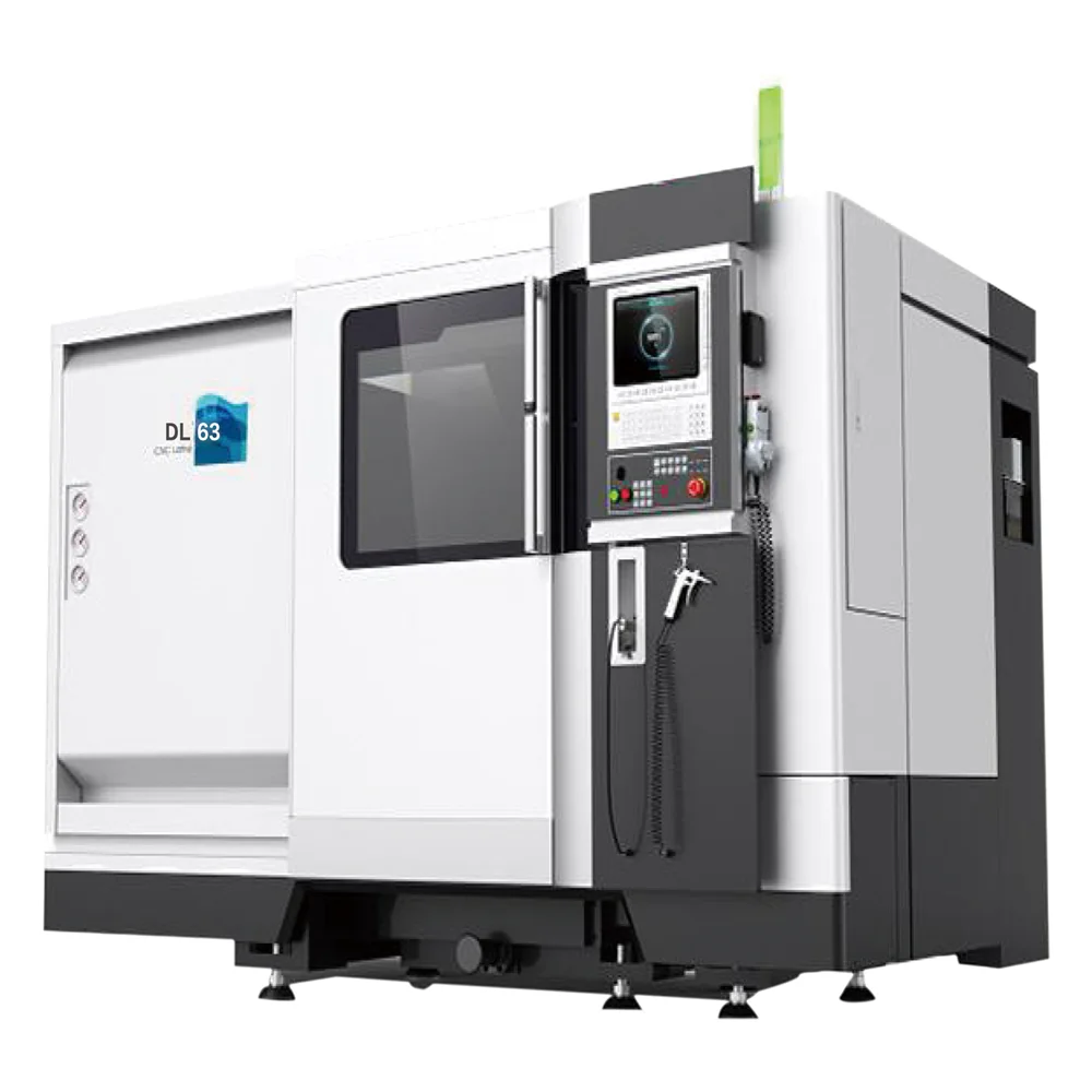 
45 degree CNC lathe machine within C aixs DLD40M 3 axis slant bed cnc lathe 