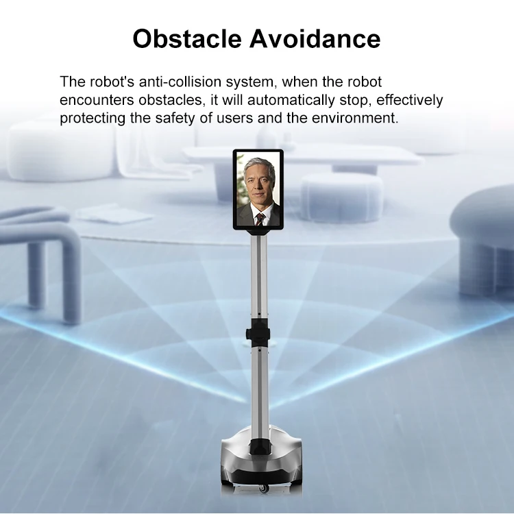 Work From Home Roboter Enterprise Communication Facility Management Remote Inspection Robot