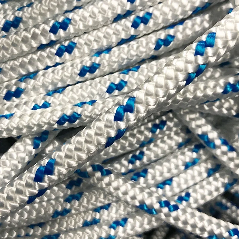 China Multi-Color Braided Polyester Dock Line Marine Boat Tow Rope Sailing Yacht Colored Wholesale Cord Anchor Line Mooring Rope