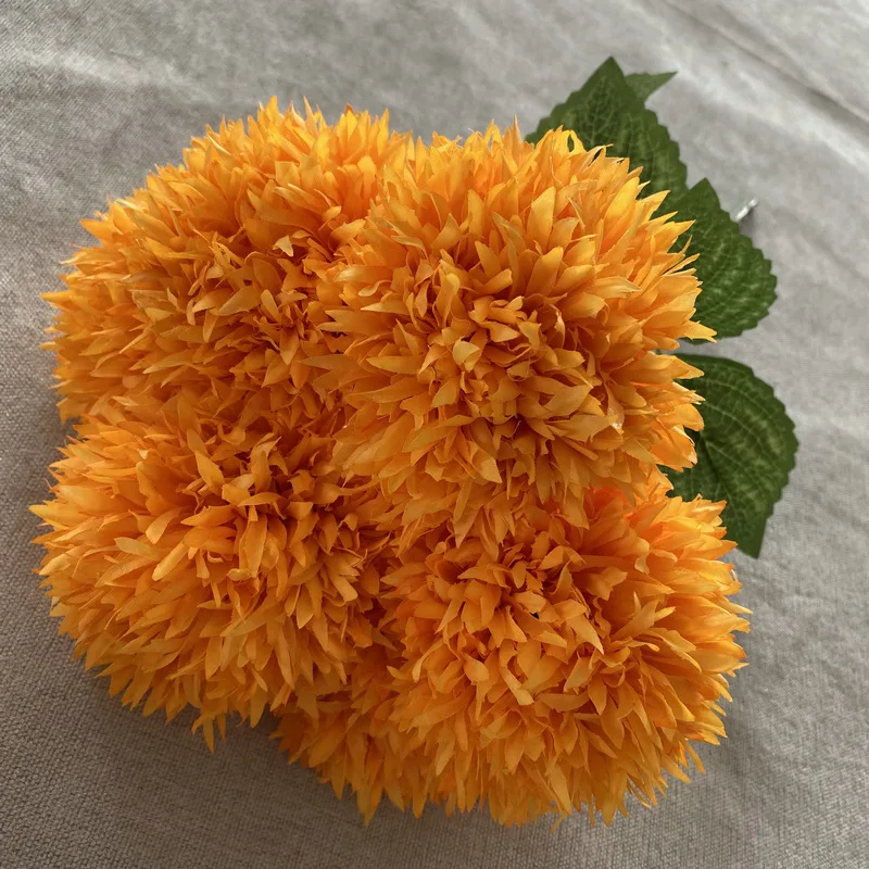 100 Styles Orange Silk Flowers Arrangement for Wedding Decoration Orange Artificial Flowers