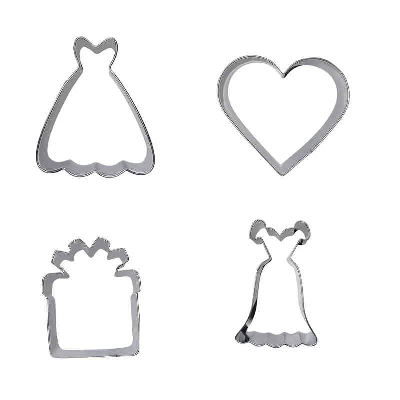 
Hot Selling Stainless Steel 3D Cake mould Christmas Gingerbread House Cookie Cutter Set 