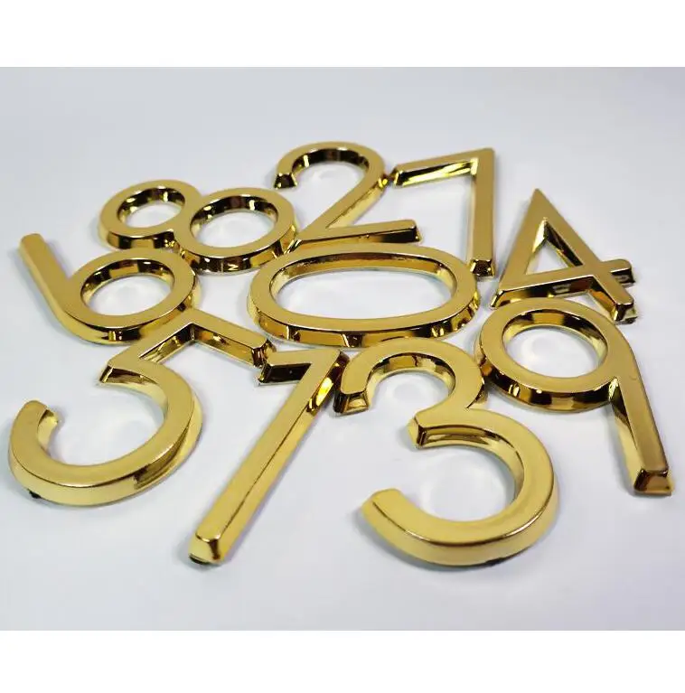 Zenewood ABS door numeral  Public adhesive sign plate house number