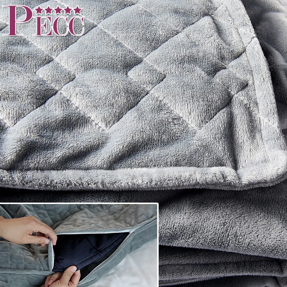 Soft Thick Comfort Blanket with Premium Ceramic Beads Stress Relief  Weighted Blanket King Cooling Breathable Heavy Blanket