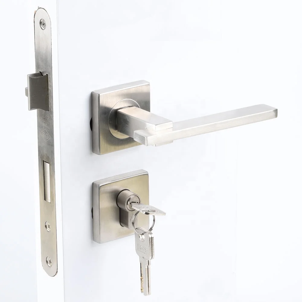 Высококачественная деревянная дверь 304 Рычажная дверная ручка из нержавеющей стали