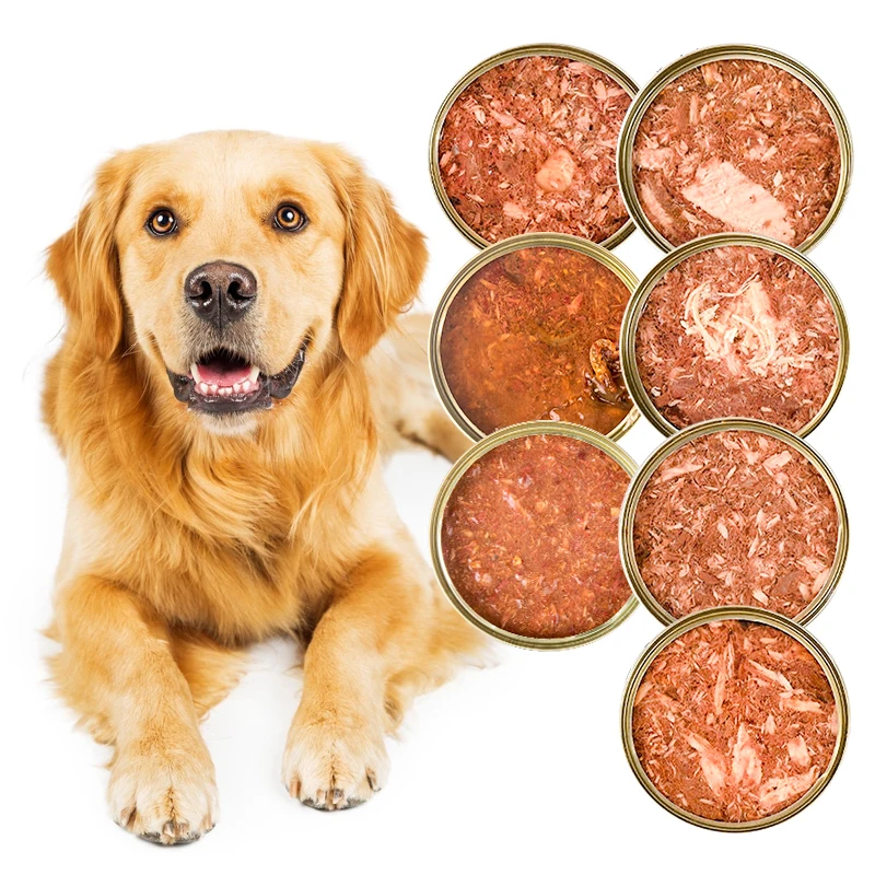 OEM High Protein Bulk Wet Dog Can Food Tuna Whelp Flavor Pure Natural Pet dog canned Food