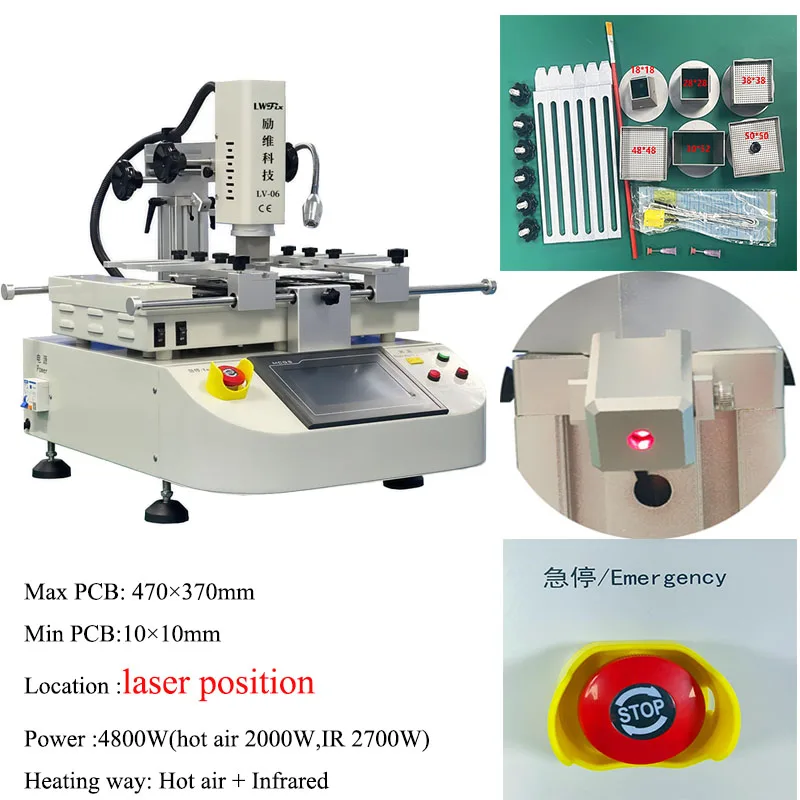 LV-06 Hot sale bga rework station with optical alignment bga rework bga rework station