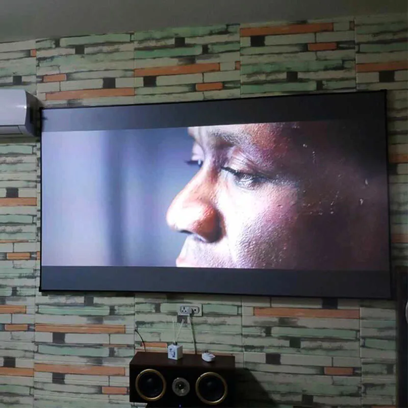 SAVICTO новая фиксированная рамка 120 дюймовый черный Алмазный alr экран проектора экран для 3d пленки длинный проекционный экран