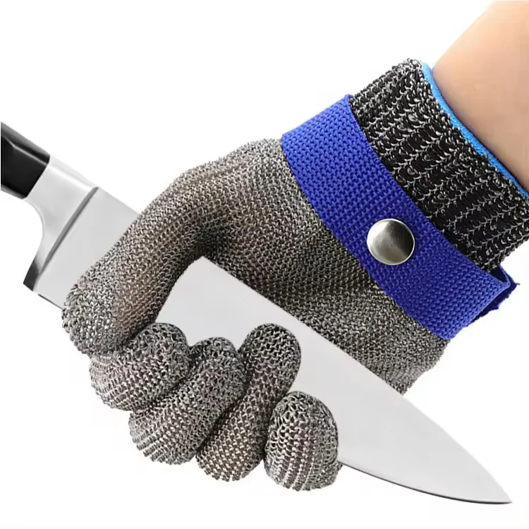 Level 9 Durable Anti Cut Glove Stainless Steel Wire Metal Mesh Rustproof Butcher Kitchen Safety Work Cut Resistant Glove