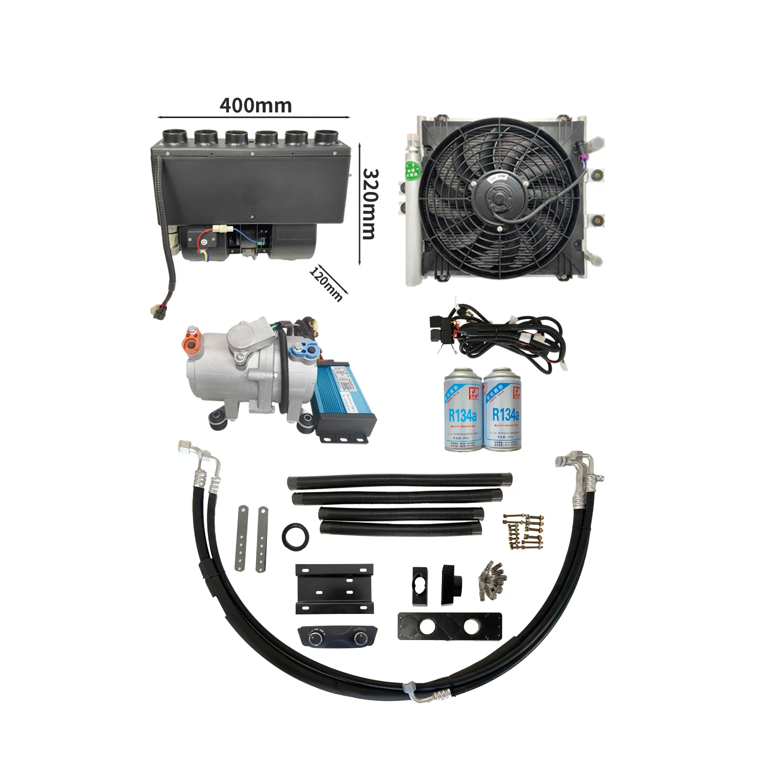 portable car air conditioner 12v for electric cargo tricycle