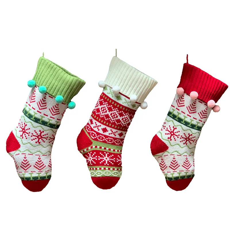 Customized Sublimation Decorative Christmas Socks blank Christmas Stocking Sacks For Sublimation decorations