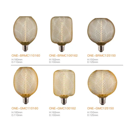 Manufacturer Wholesale 2w 4w 6w 8w Led Vintage Edison Filament Light Bulb ST64, ST58, A60/A19, T45, G80, G95, G125, B53, C35, T3