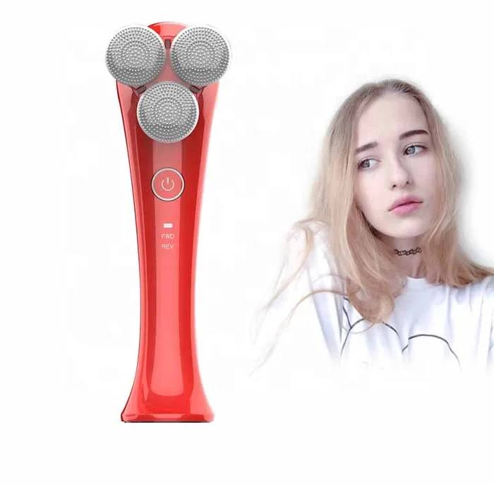 
Detachable silicone facial skin care cleaner brush high quality electric silicone face cleaning device 